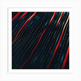 Abstract Light Lines Art Print