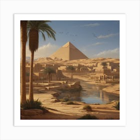 Ancient Egyptian Landscape 1 (1) Art Print