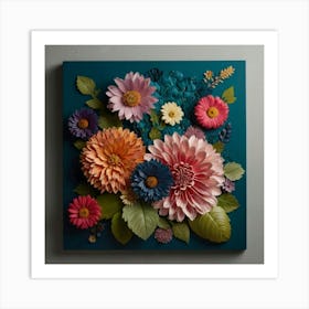 Dahlias Art Print