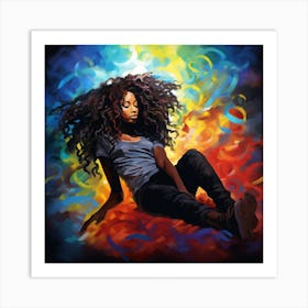 Afro Girl 53 Art Print