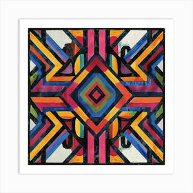 Abstract Geometric Pattern 4 Art Print