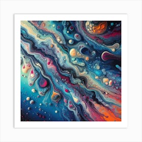 Cosmic Swirls Art Print