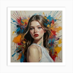 Portrait Of A Young Woman Art Print