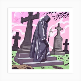 Graveyard 16 Art Print