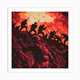 Wwii Trenches Art Print