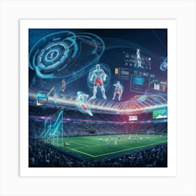 Artificial Intelligence In Soccer Art Print