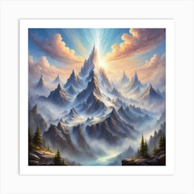 Mountain Landscape 17 Art Print