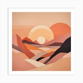 Abstract Landscape - Abstract Stock Videos & Royalty-Free Footage 3 Art Print