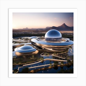 Futuristic Architecture 5 Art Print