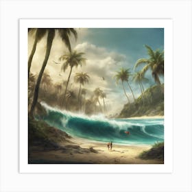 Tropical Surf 3 Art Print