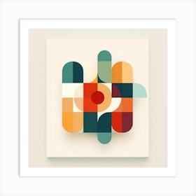 Abstract Geometric Pattern 1 Art Print