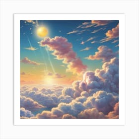 Clouds In The Sky Poster