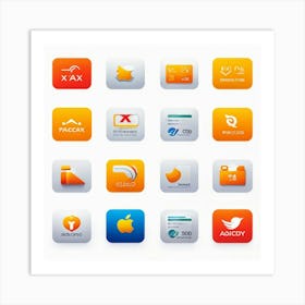 Collection Of Digital Payment Icons Key For An Online Retail Business Seamlessly Blending In With (2) Art Print