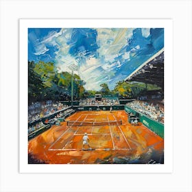 Tennis Court 1 Art Print