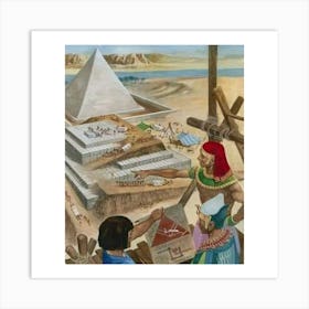 Egyptian Pyramids 3 Art Print