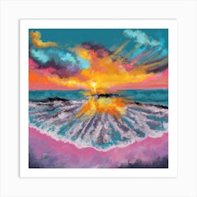 Cloudscape Over The Sea Art Print