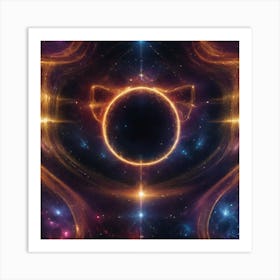 Abstract Cosmic Energy" - An abstract representation of cosmic energy and the universe Art Print