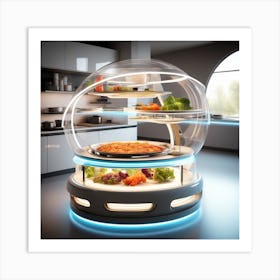 Futuristic Kitchen 6 Art Print