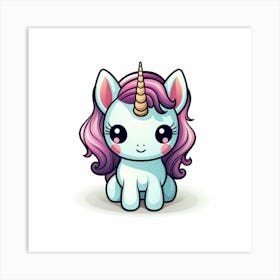 Cute Unicorn 58 Art Print