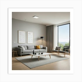 Modern Living Room 2 Art Print