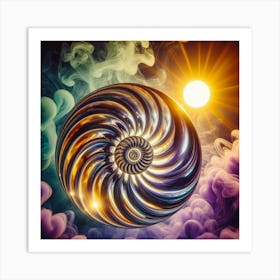 Spiral Sphere Art Print