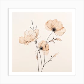 Watercolor Flowers 2 Art Print