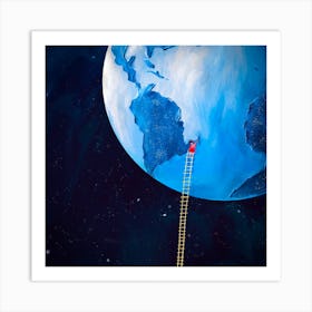 Ladder To The Moon Art Print