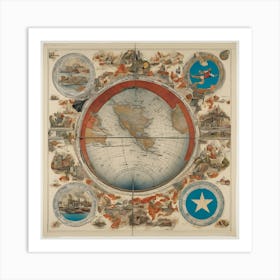 Map Of The World Art Print