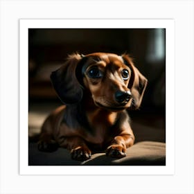 Dachshund Portrait Art Print