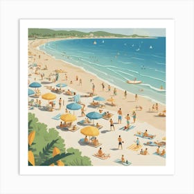 Day At The Beach 5 Art Print