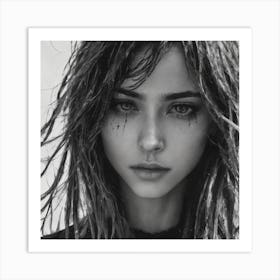 Wet Hair Art Print