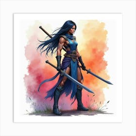 Mortal Kombat Ninja Fighter Concept Art (267) Art Print