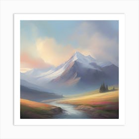 Landscape Painting 7 Art Print