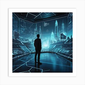 Futuristic Businessman 7 Art Print