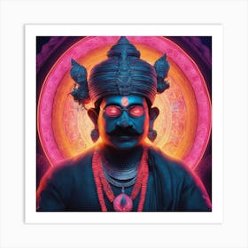 Man With A Headdress Art Print