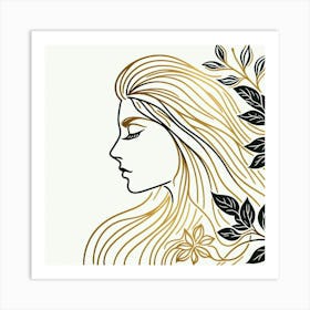 A woman's face 3 Art Print