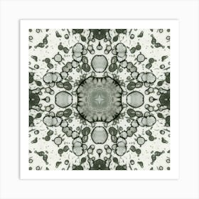 Gray Pattern Alcohol Ink 5 Art Print