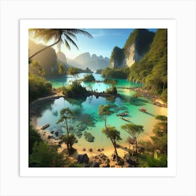 Thailand Beach Art Print