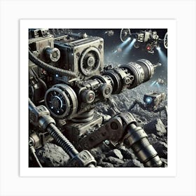 A Robotic Mining Drones Asterian Syndicate 1024 Art Print