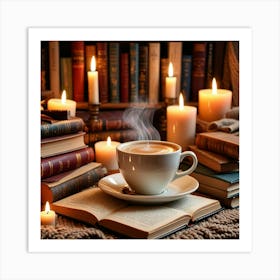 Coffee And Books 10 Art Print