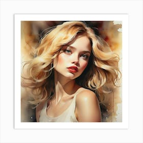 Portrait Of A Woman 55 Art Print