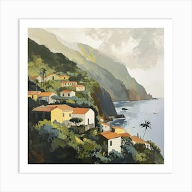 Misty Madeira - expressionism 1 Art Print