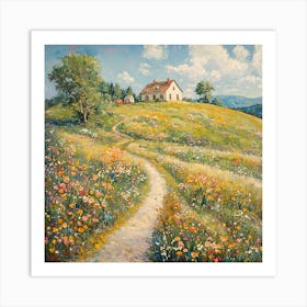 Path Through The Meadow 1 Art Print