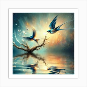 Birds In Flight Art Print