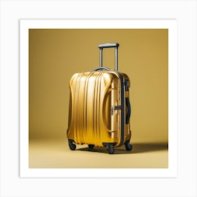 Gold Luggage 6 Art Print