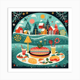 Christmas Table 1 Art Print