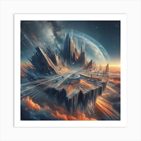 Futuristic City 7 Art Print