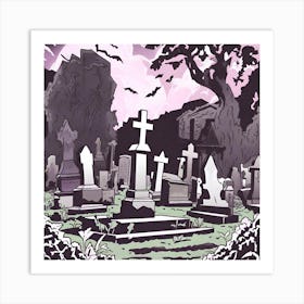 Graveyard 7 Art Print