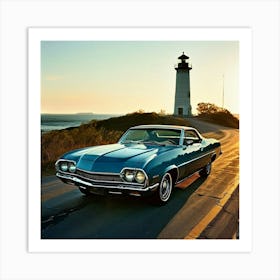 Car Elder Eve Studio 70s Fast Lighthouse Secure Tire Success Status Potent America Repa (3) Art Print