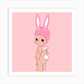 Easter Bunny Kewpie 1 Art Print